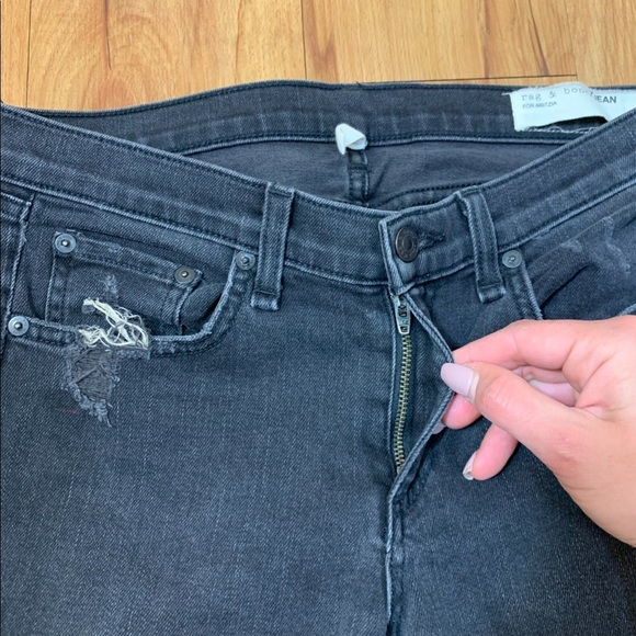 Aritzia Rag & Bone Skinny Distressed Jeans - Picture 10 of 16